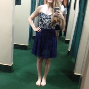 Navy Blue Prom Dress